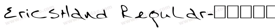 EricsHand Regular字体转换